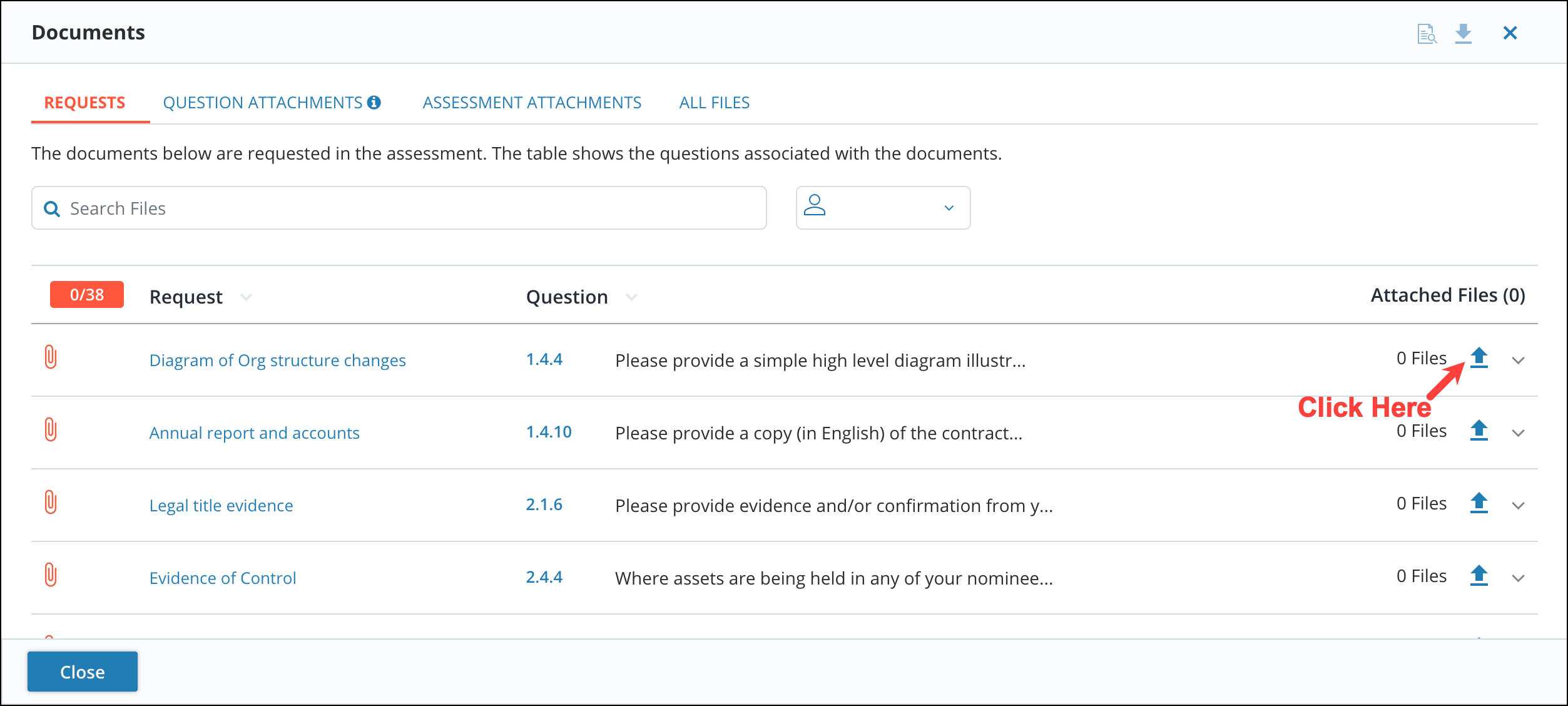 Uploading Documents to Assessments 2