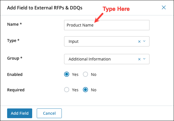 Configuring Questionnaire Fields 3