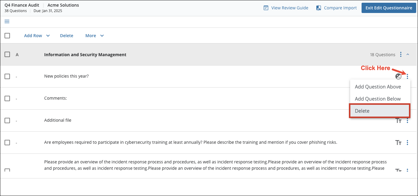 Edit Questionnaires 12[R360]