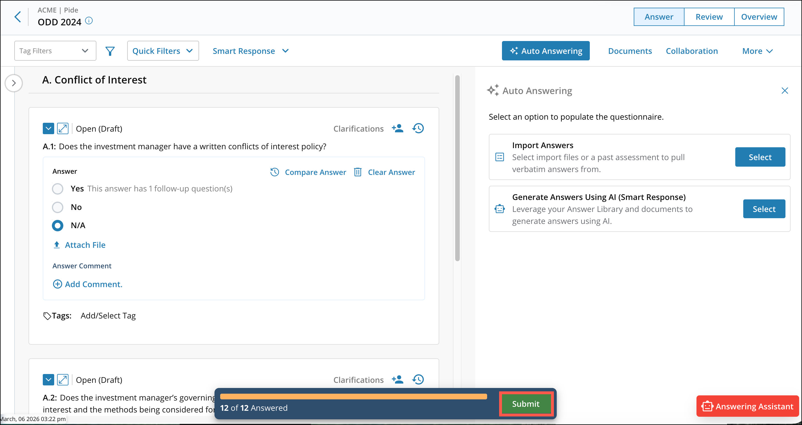 Adding Answers From an Assessment to the Answer Library 1 [R360]