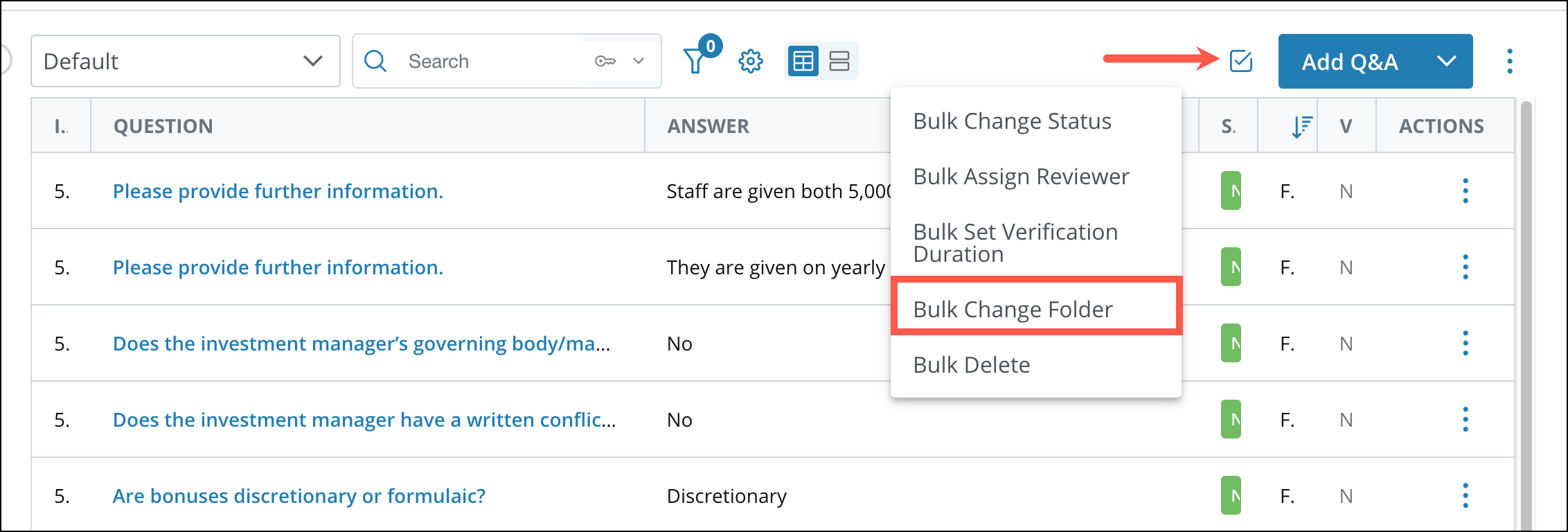 Creating and Managing Answer Library Folders 6
