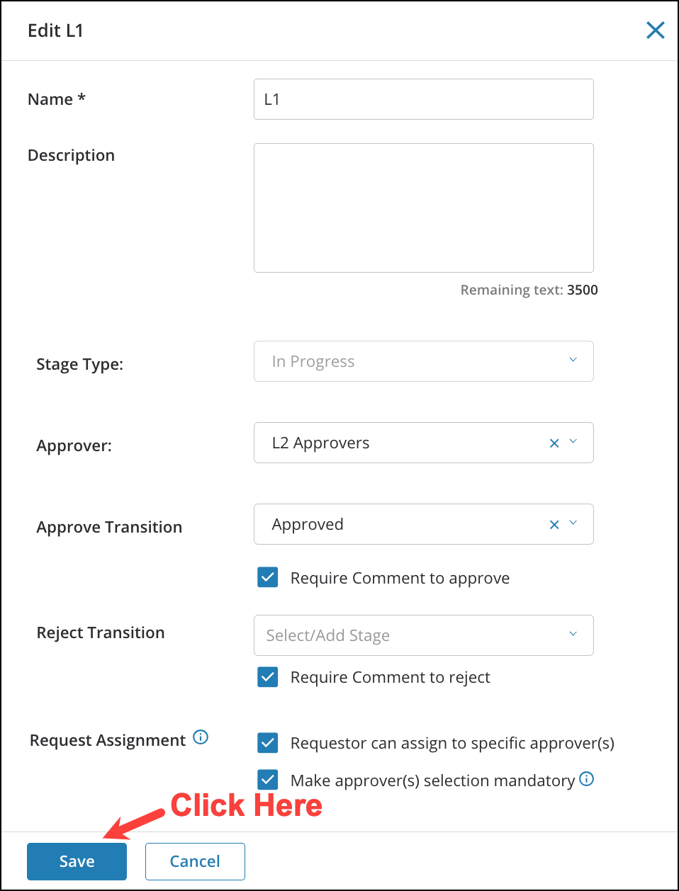 Editing Approval Workflows 8