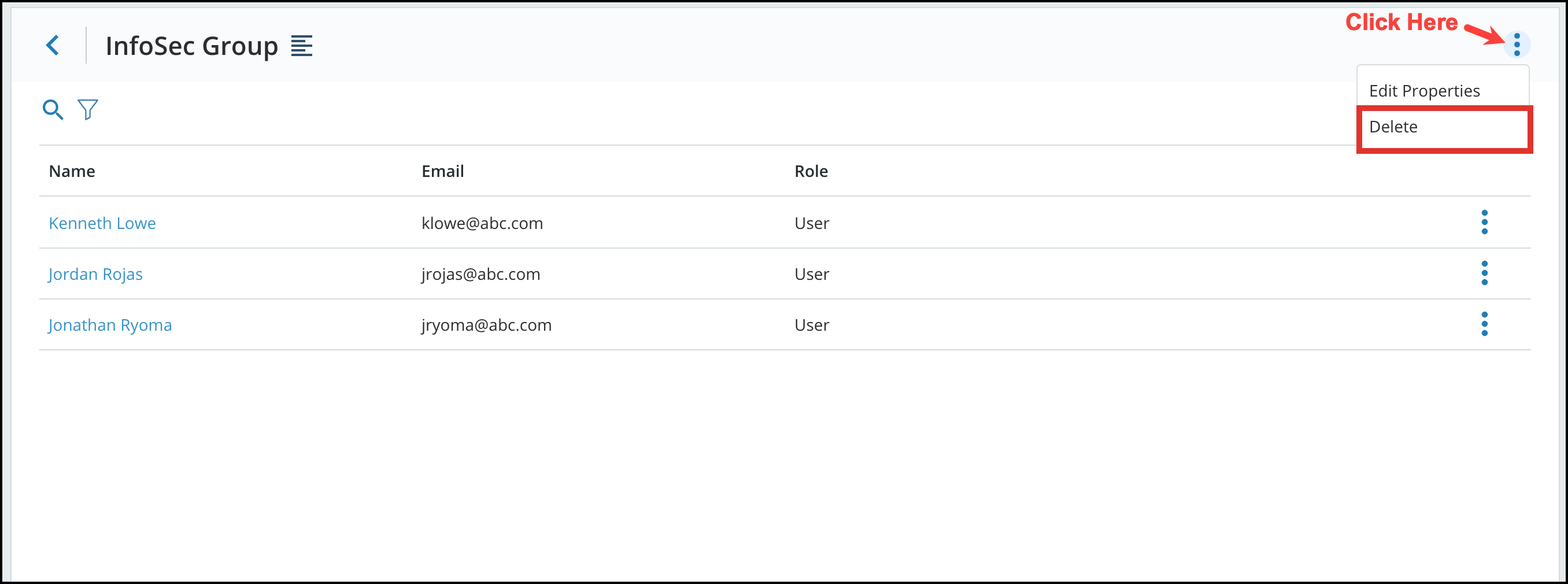 Deleting a User Group 4
