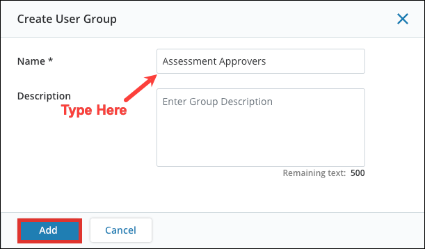 Creating a New User Group 2