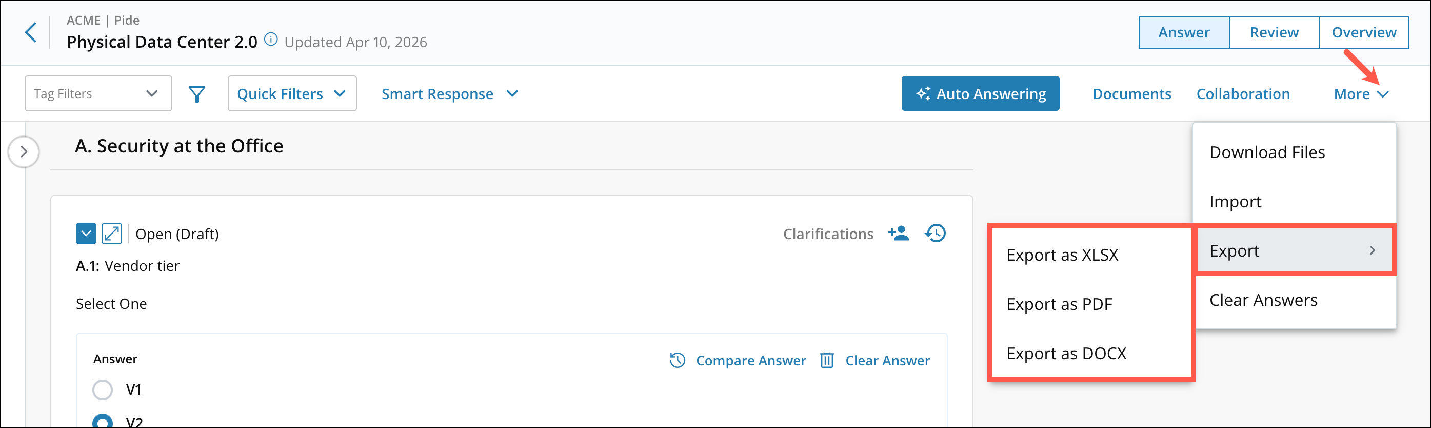 Export an Assessment for Offline Answering 2