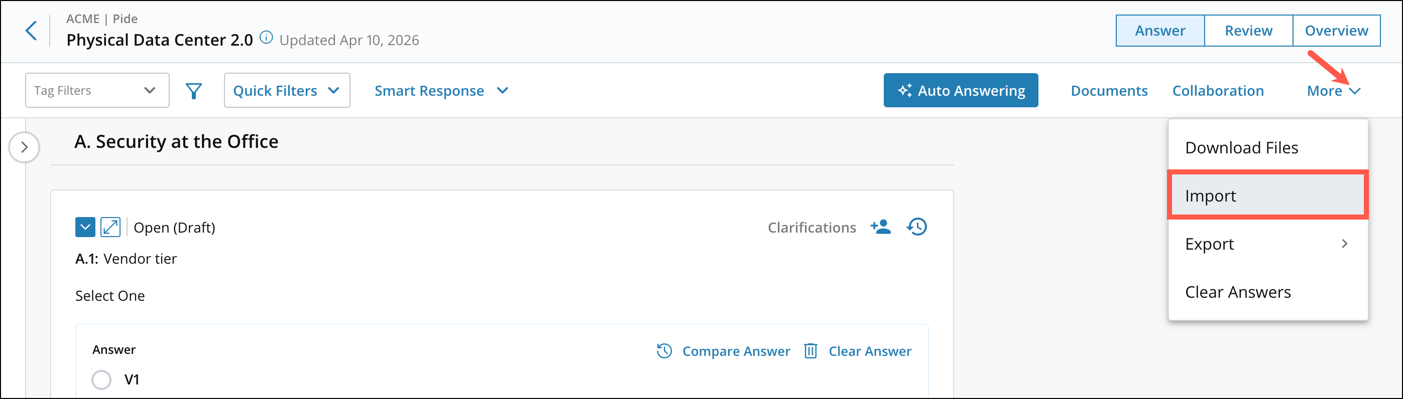 Import Offline Answers in an Assessment 6